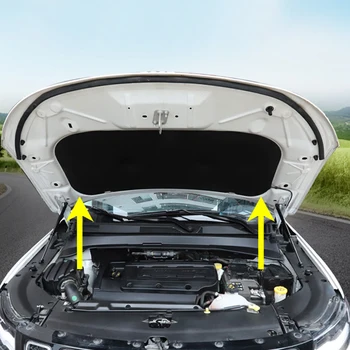 

For Jeep Compass 2nd Gen 2017 2018 2019 Hood Cover Hydraulic Rod Strut Rod Telescopic Rod Engine Hood lift Support 2pcs Top ship