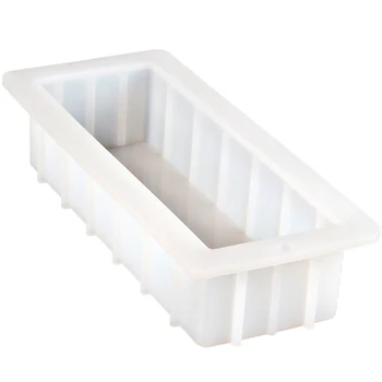 

Silicone Thick Soap Mold Handmade Soap Mold Rectangular Silicone Toast Mold Does Not Rise Belly 1000ML