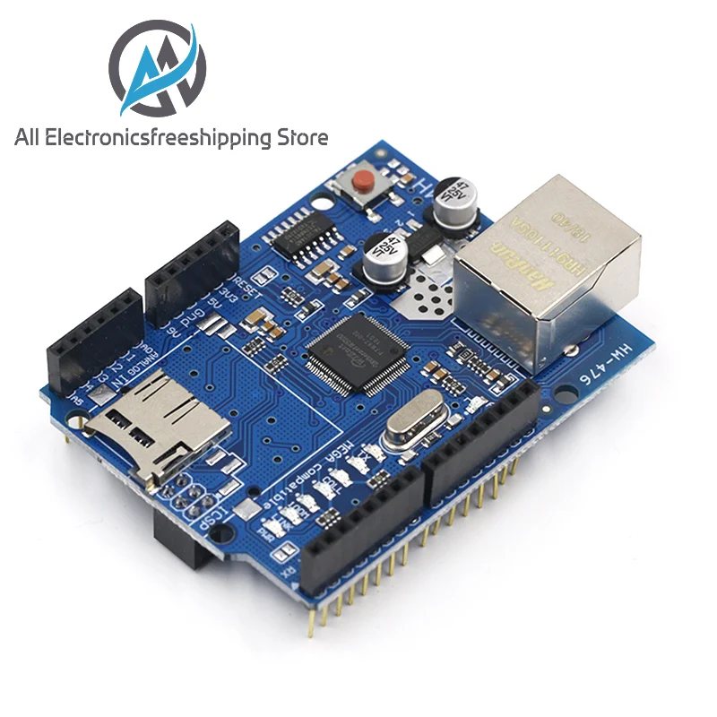 Плата разработки 1 шт. Shield Ethernet W5100 R3 UNO Mega 2560 1280 328 UNR W5100|Регуляторы