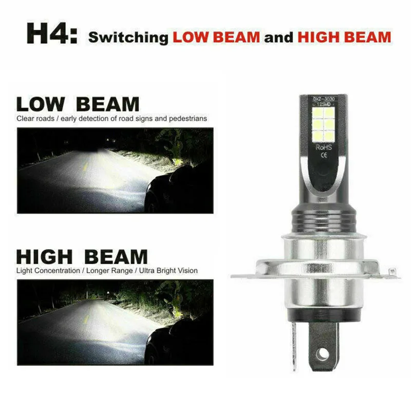 1 пара 9005 HB3 9006 HB4 12V 24V Автомобильный светодиодный Лампа для противотуманной фары Conversion Kit 1200LM 6000 К ксенон белый автомобиль светодиодный светильник