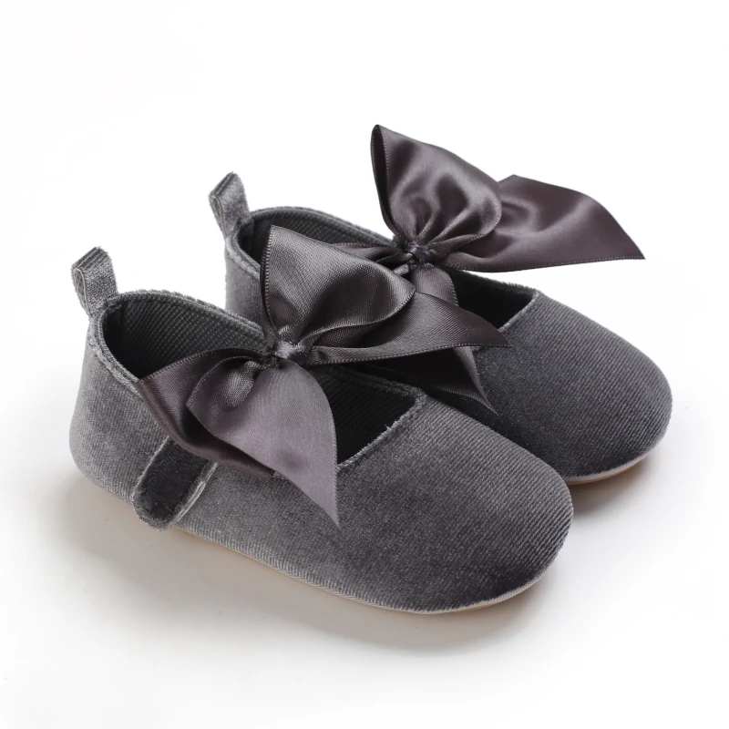Infant Newborn Baby Girls Princess Non-Slip Floral Border Shoes Toddler Baby Soft PU Leather Prewalker Shoes Solid First Walkers