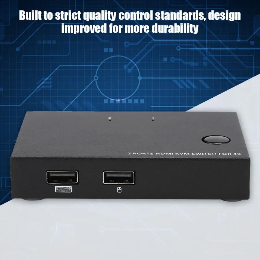 AM-KM201 KVM Switcher 2-портовый HDMI дистрибьютор 1080P 4K для 2 компьютера обмен один дисплей лучшее сопряжение для Windows 7