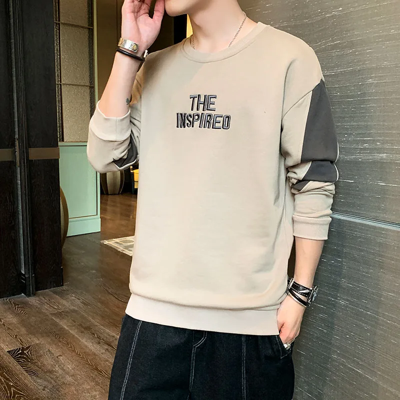 

2020 new comfortable male qiu dong men sets round collar handsome inside take men's clothing of cultivate one's morality