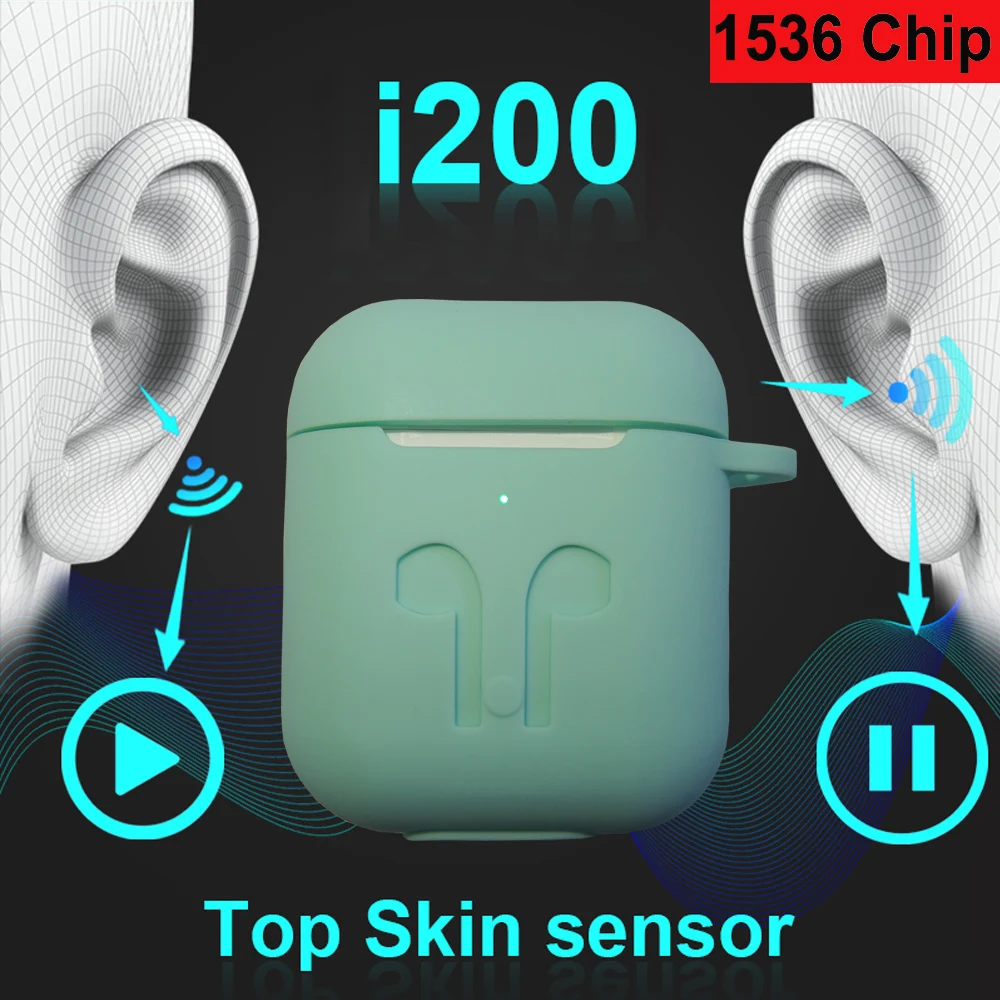 

i200 TWS 1:1 Air2 Pop up Separate use Wireless Earphone QI Wireless Charging PK w1 H1 chip i60 i10 i30 i1000 i2000 i500 tws