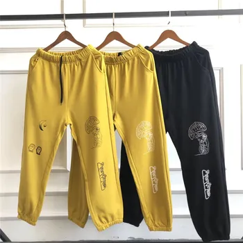 

Best quality Brain Dead Gustavo track pants Kanye West funny face three-dimensional printed pocket Brain Dead Gustavo track pant