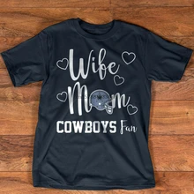 Подарок на день матери жена мама ковбой фанат футбол Даллас футболка