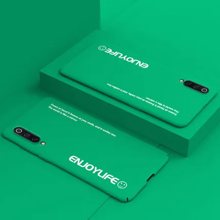 Yuan Liang Green Xiaomi mi 9 чехол матовый жесткий пластик mi 9 прозрачная задняя крышка мода любовника чехол для телефона для Xiaomi mi 9 se cc9 cc 9e чехол Крышка - Цвет: Yuan Liang Green