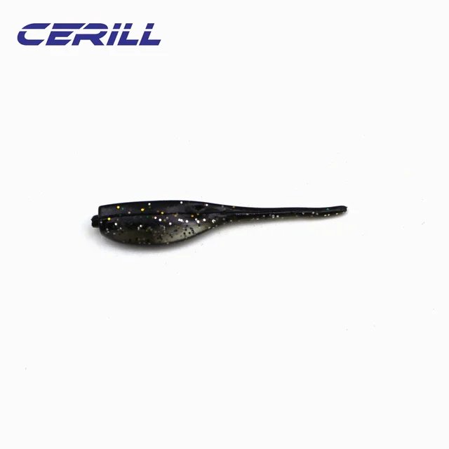 Lot 10-20 Shiner Soft Fishing Lure Mini Double Color Single Needle Tail Silicone Artificial Worm Bait Wobblers Swimbait Tackle Color 3