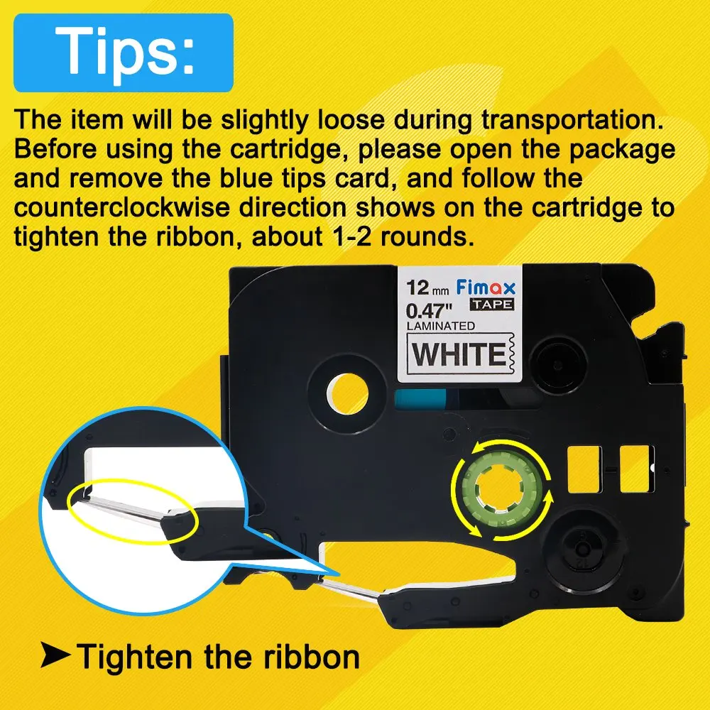 Label Tape 1PCS tze-231 12mm Label Tape Compatible For Brother Tape TZe-211 TZe-221 TZe-131 TZe-241 TZe-251 TZe-241 6/9/12/18/24mm Label