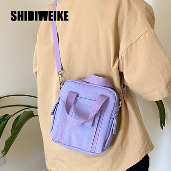 

Women canvas Shoulder Bag Cloth Handbag Tote Female Crossbody Messenger Bags Ladies Simple Canvas Zipper Purses 1X23