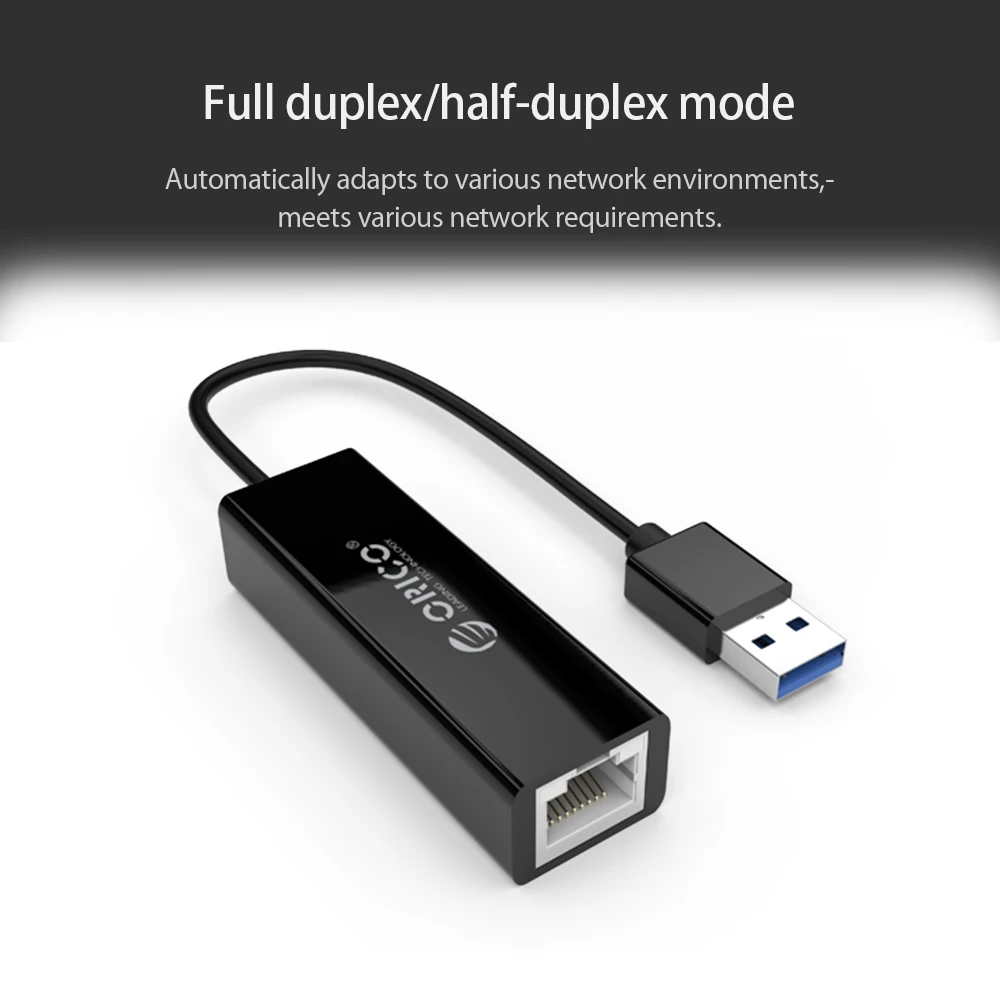 ORICO Type C к RJ45 алюминиевый Ethernet Lan адаптер USB2.0/3 0 Gigabit Network Card10/100/1000 Мбит/с для MacBook Pro