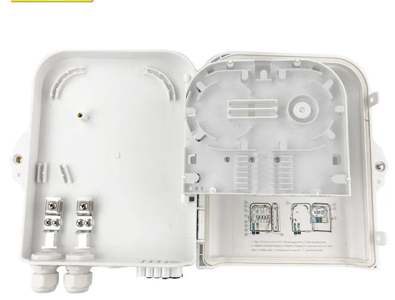Качество 8 ядро оптоволоконное Распределение коробка FTTH вне помещения IP65 водонепроницаемый настенный полюс Монтажная коробка материал комнатный, уличный, настенный подвесной проволочный Полюс