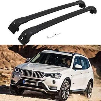 

2Pcs Crossbar Cross bar Roof Rail Luggage Cargo Carrier Roof Rack Fits for BMW- X3 F25 2011-2017