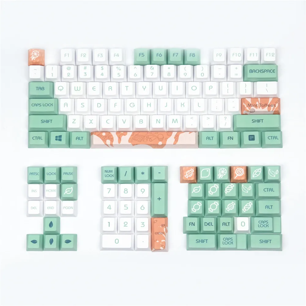 Оригинальная клавиатура Mint Toffee Key cap s механическая колпачок для ключа свежая