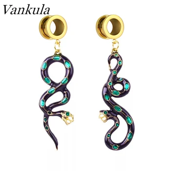 

Vankula 2PCS Ear Gauges Plug Tunnels Dangle Earrings Expander Piercing Body Jewelry Cool Fashion Jewelry For Woman Man Gift