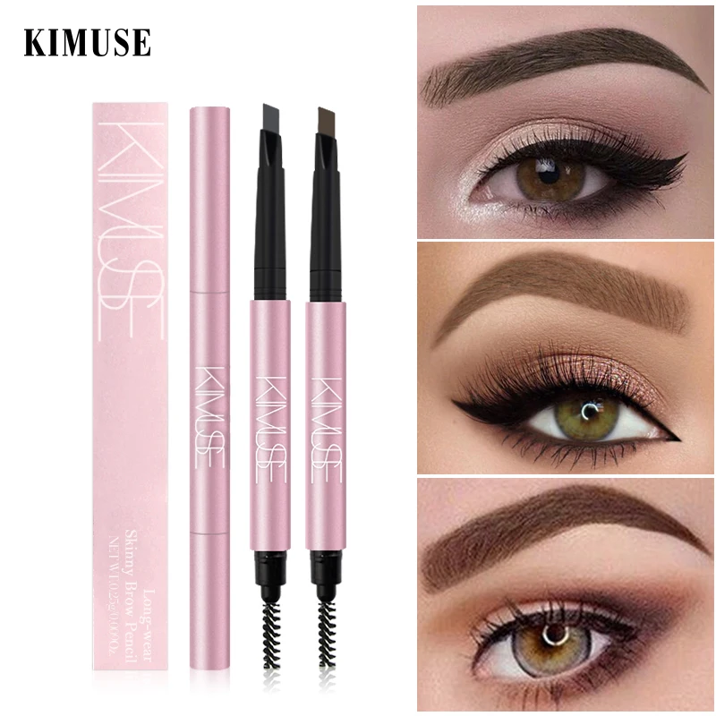 

KIMUSE 4 Colors EyeBrow Pencil Tint Cosmetics Natural Long Lasting Paint Tattoo Eyebrow Waterproof Black Brown Pencil Makeup Set