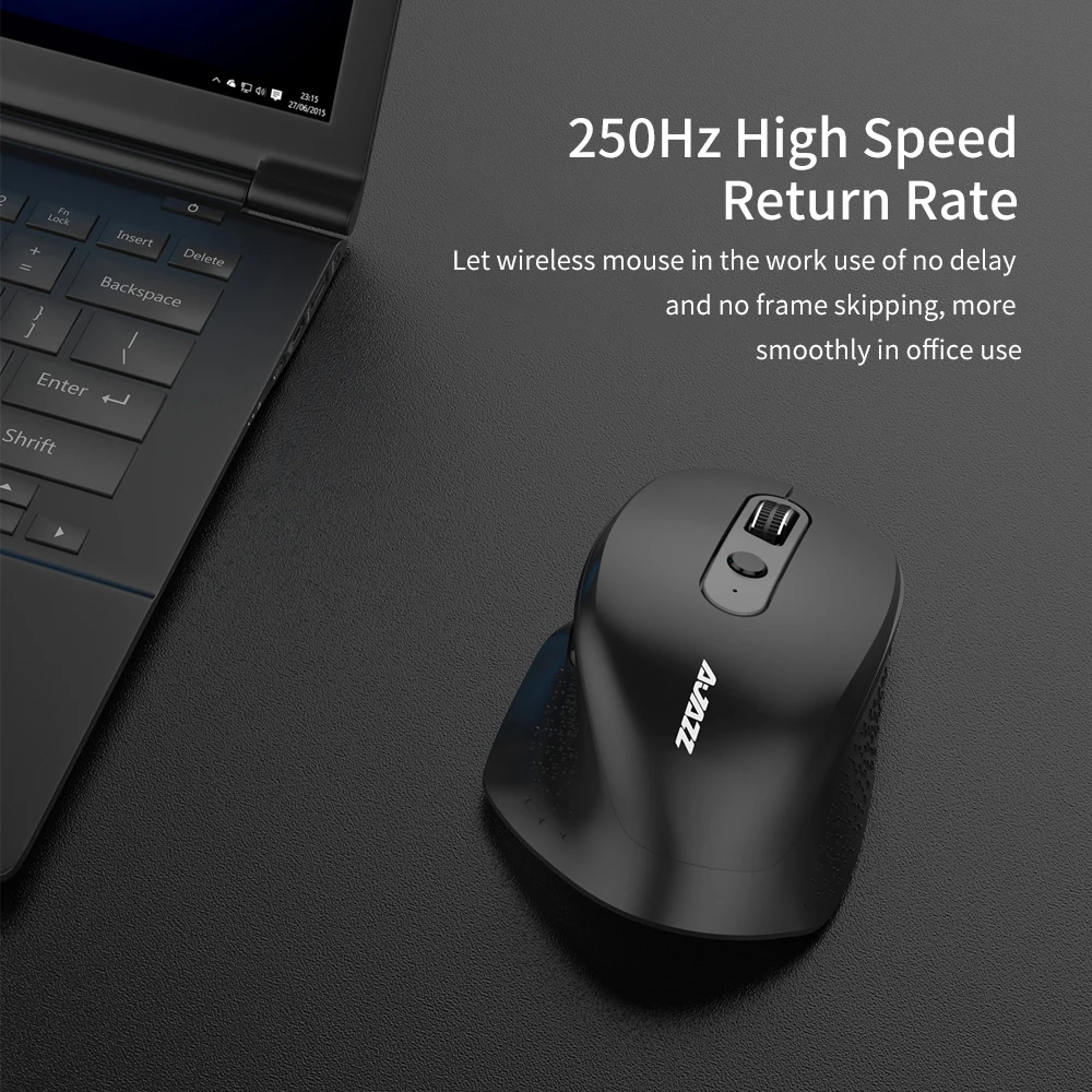 AJAZZ i660t 2.4G Wireless BT4.0 Type- C Port Mouse Multi- Mode Computer 3200DPI Ergonomics Portable Gaming Mouse For Desktop PC