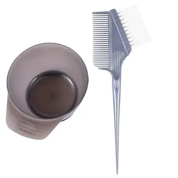 

2Pcs Tinting Bowl With Handle Dye Tools Plastic Hair Coloring Bowl Dyeing Scale Bowl DIY Hair Dye For Home Salon (Random Color)