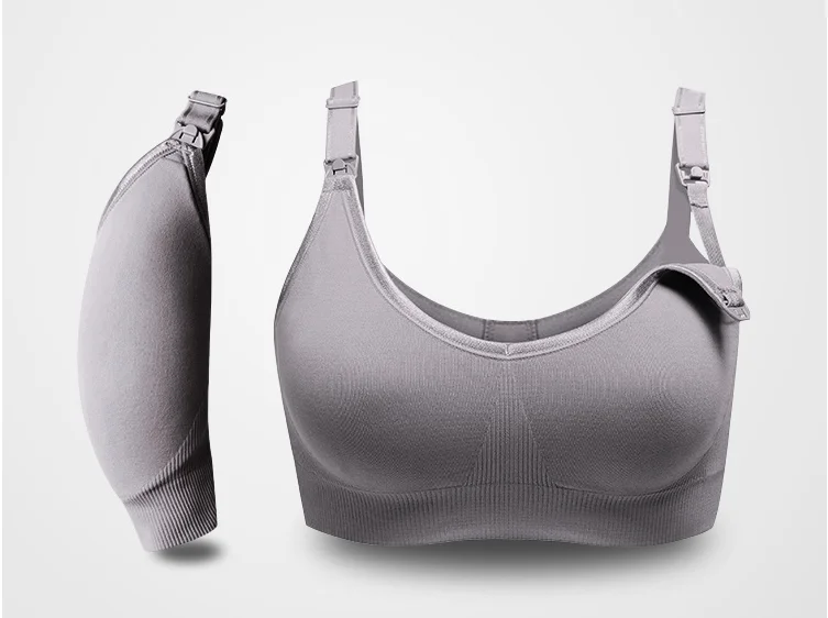 Хлопковый бюстгальтер для кормящих матерей, бюстгальтер для сна для кормящих мам, безопасное нижнее белье для кормящих беременных женщин с открытой пряжкой