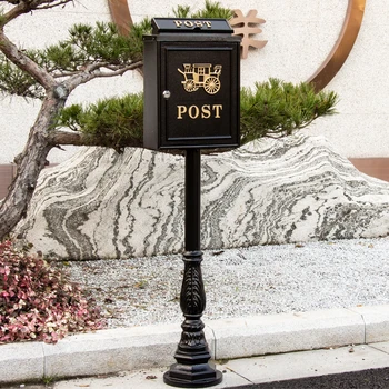 

Home Decoration Collection Vertical Outside Rural Water Rain Proof Post Retro Box