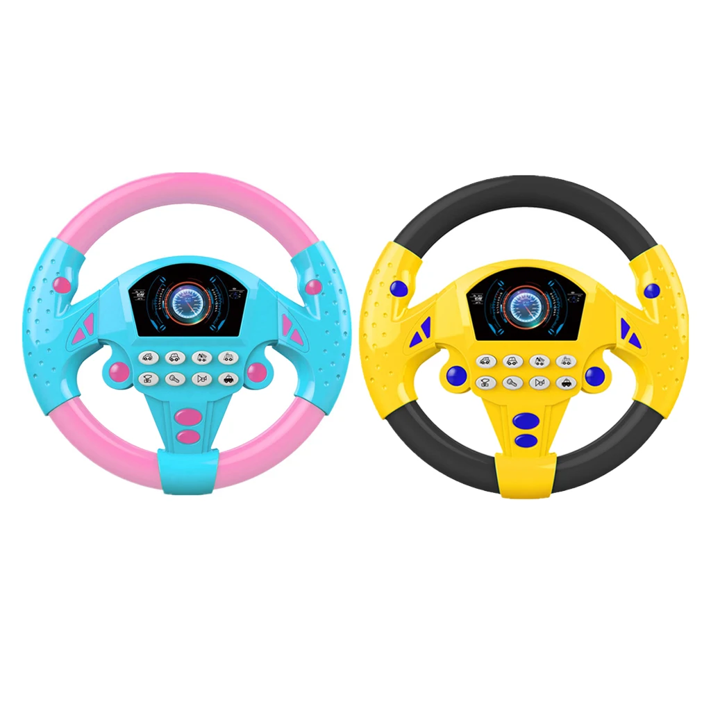 Steering Wheel Toy Simulated Driving Copilot Turn and Learn Litter Driver Baby Educational Toys For Children Game 