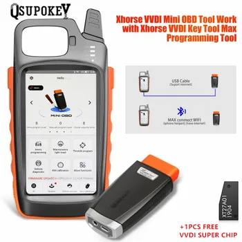 

Qsupokey Xhorse VVDI KEY TOOL MAX Chip generation Remote Programmer Support work with Dolphin XP005 with smart key
