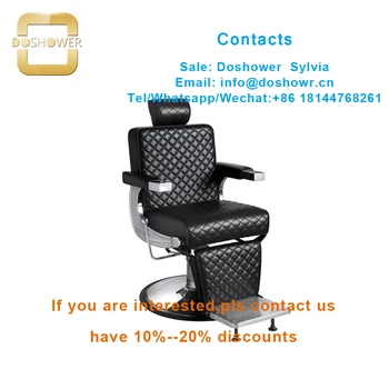 

Barber chair heavy duty with salon trolleys lockable for hair styling salon stool