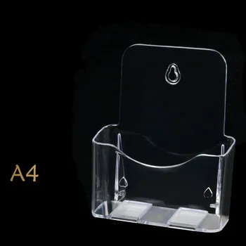 

2-grid A6 first floor flyer catalog shelf A4 acrylic display shelf transparent organic data shelf display box