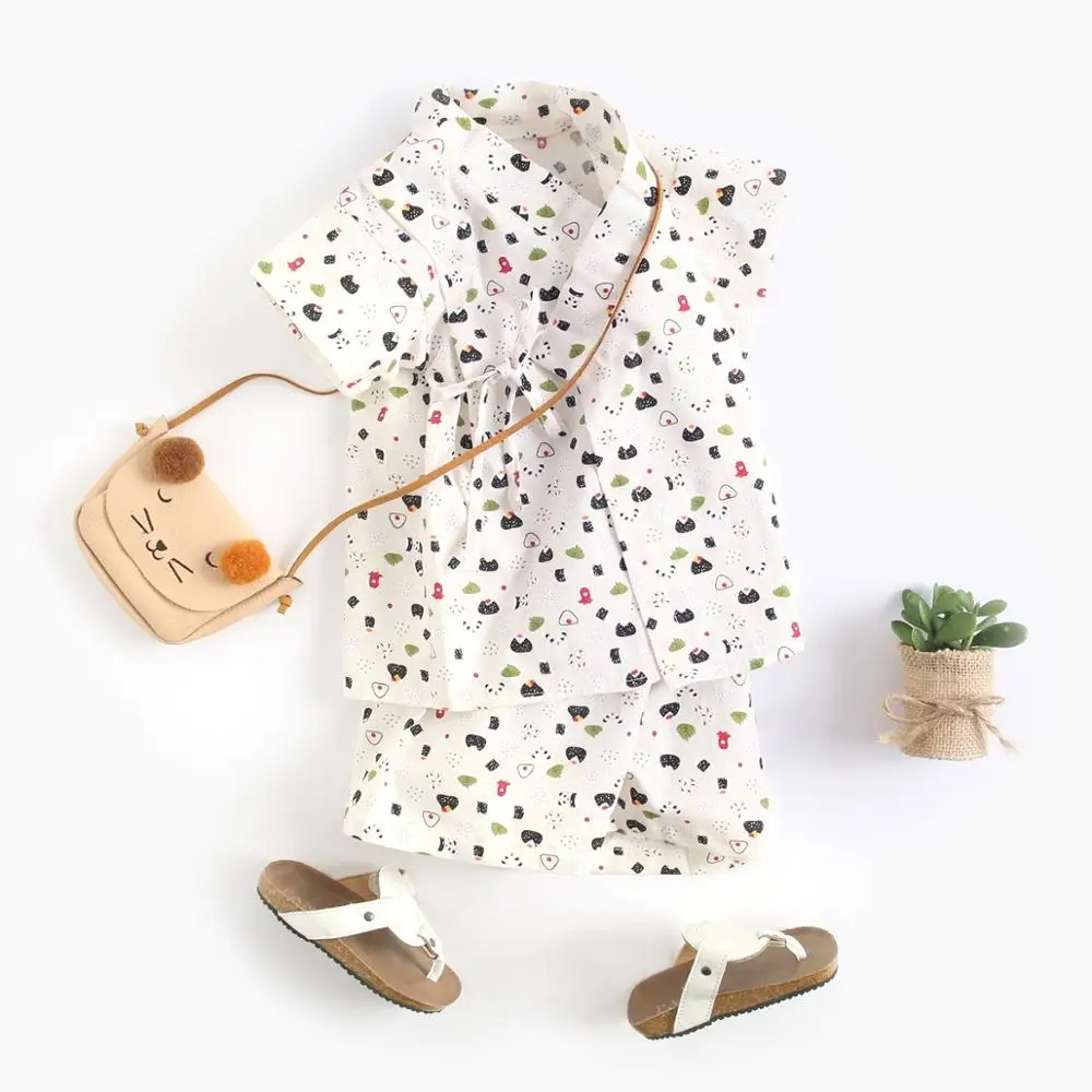 Sanlutoz Summer Baby Clothing Sets Cartoon Infant Boys Girls Pajamas Cotton Shirts + Shorts Casual 3