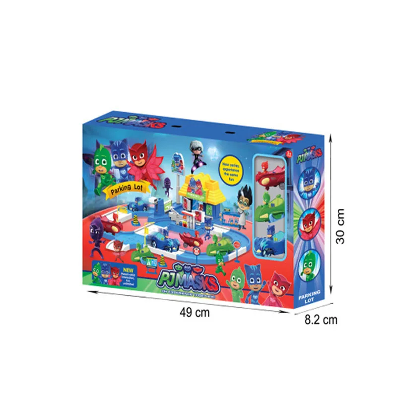 pj mask 1 Villa 3 cars 3 dolls model Catboy Owlette Gekko figure masks set Assemble toy Interesting games for children gift2B17
