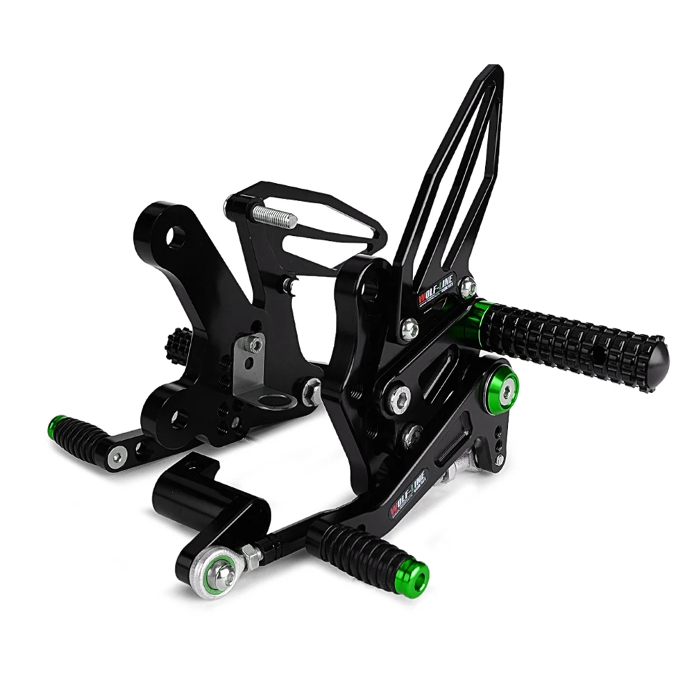 Adjustment Rider Motorcycle Footrests Rearset Rear Footpeg Foot Rests for Kawasaki Ninja 400 Z400-Ninja400 Ninja 250 motorcycle accessories motorcycle footrests