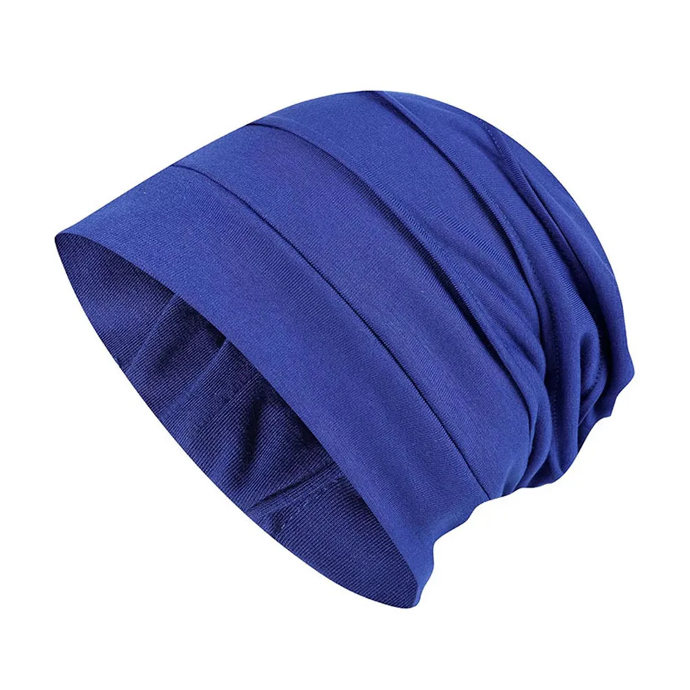 Royal Blue Унисекс для мужчин и женщин сплошной цвет негабаритных Лыжная Шапка теплый slouky мешок шапка YGHAT0010 - Цвет: Royal Blue