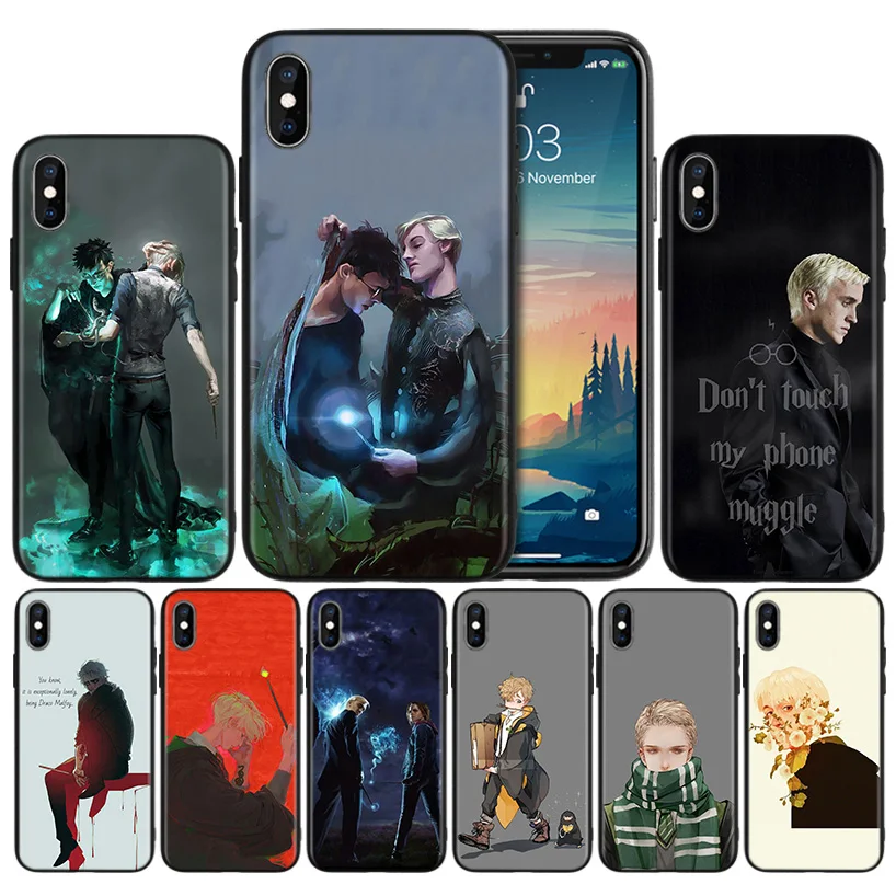 

Silicone Case Shell for IPhone XR XS Max X 7 8 6 6S Plus 11 11Pro Max 5 5S SE 5C 7Plus 8Plus Cover Draco Malfoy Phone Back Shell
