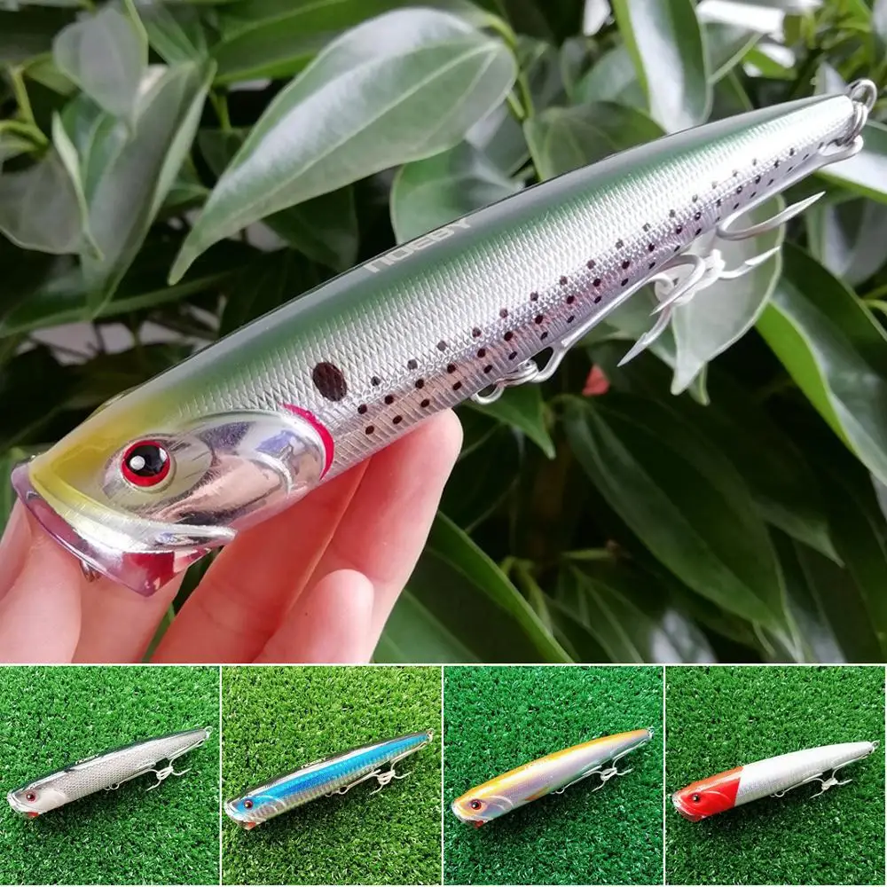 

Noeby 1pc 14cm 40g big game popper lure topwater surface lures deep sea fishing bait tuna lures