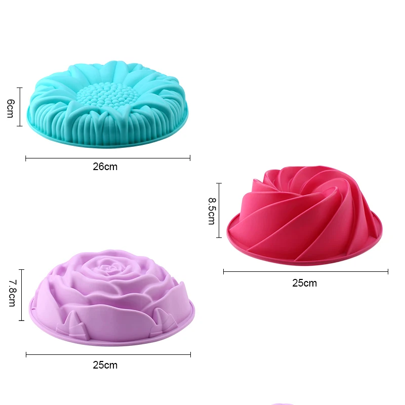 3D силиконовые формы для торта, кухонные формы для выпечки, DIY десерты выпечка, формы для торта, мусса, форма для выпечки, инструменты