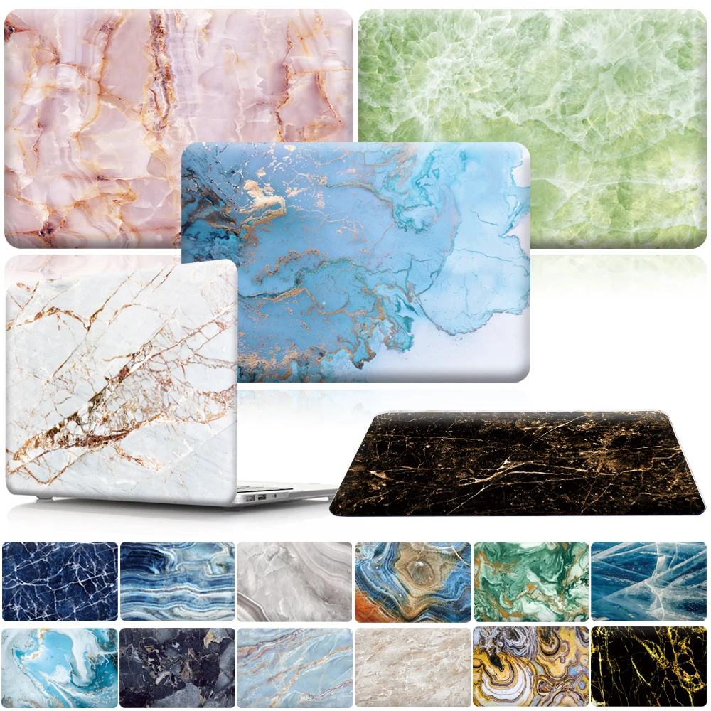 

Case For Apple MacBook Air Pro Retina 11 12 13 15 & New Air 13 / Pro 13 15 Touch Bar various Marble Hard Shell Laptop Cover