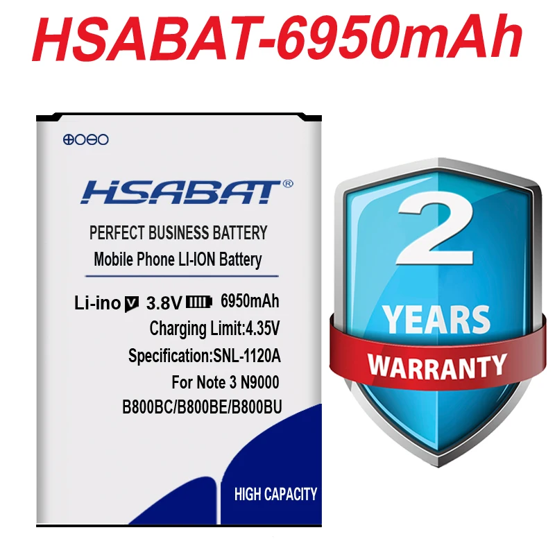 HSABAT 6950 мА/ч, B800BC B800BE Батарея для samsung Galaxy Note 3 III note3 N9000 N9005 N900A N900 N9002 N9008 N9009 N9006 N9008S
