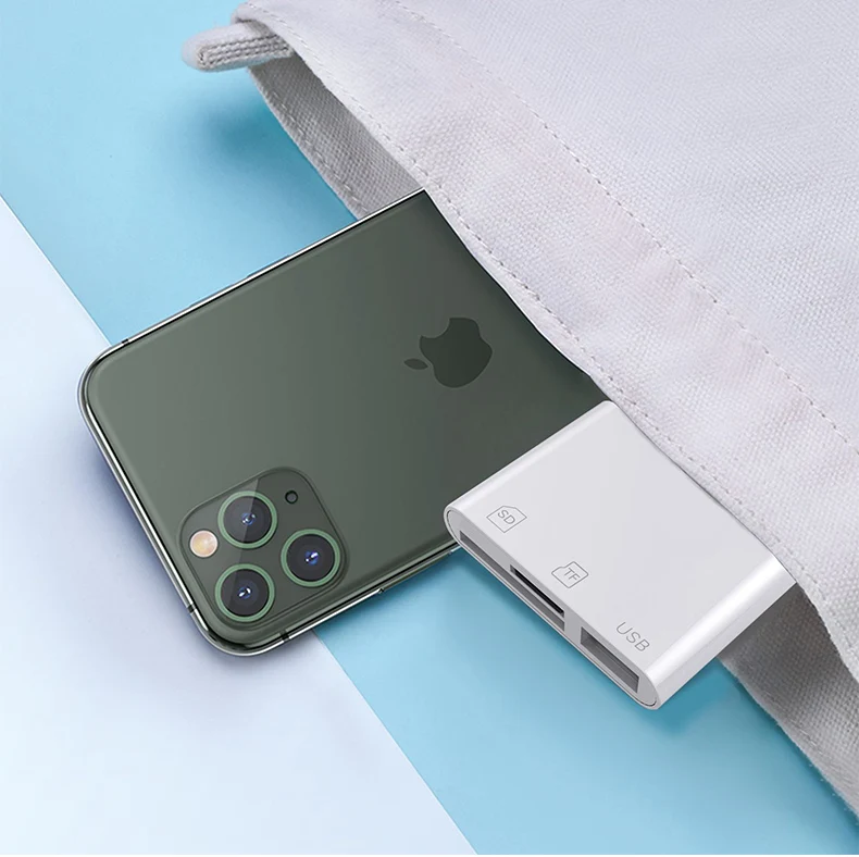 UTHAI C53 SD TF для чтения карт Lightning USB OTG адаптер для камеры SD MicroSD для чтения карт для iPhone 11 X IOS13 USB otg конвертер