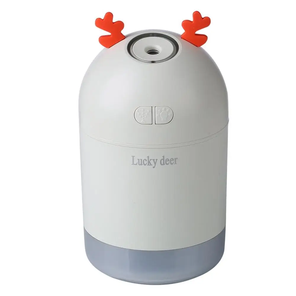 Lucky Deer увлажнитель Usb с внешней подсветкой Разъем Ins маленькая милая форма мини портативный домашний увлажнитель воздуха для офиса - Цвет: Plug-in CN white