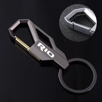 

For kia rio 2 3 4 5 2013 2019 car accessories New metal Keychain Metal Alloy Buckle Waist Car Key Chain Key Chain accessories