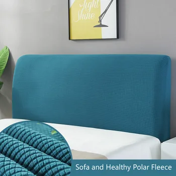 

All Inclusive Headboard Cover Thick Polar Fleece Bed Head Cover Bed Solid Protector Cover Elastic Bedside Back Cover Bedhead