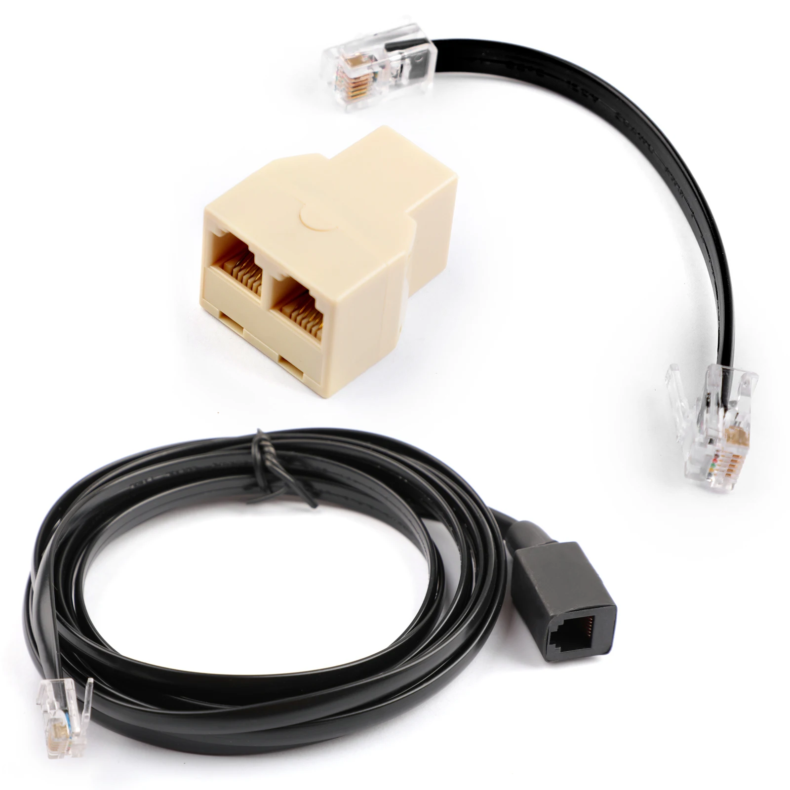 Artudatech 2 шт. 3 м 6-Pin Mic продлить провода+ 1 предмета одежды для детей возрастом от 1 до 2 сплиттер адаптер для Yaesu FT 7800R 8800R 7900R 8900R радио