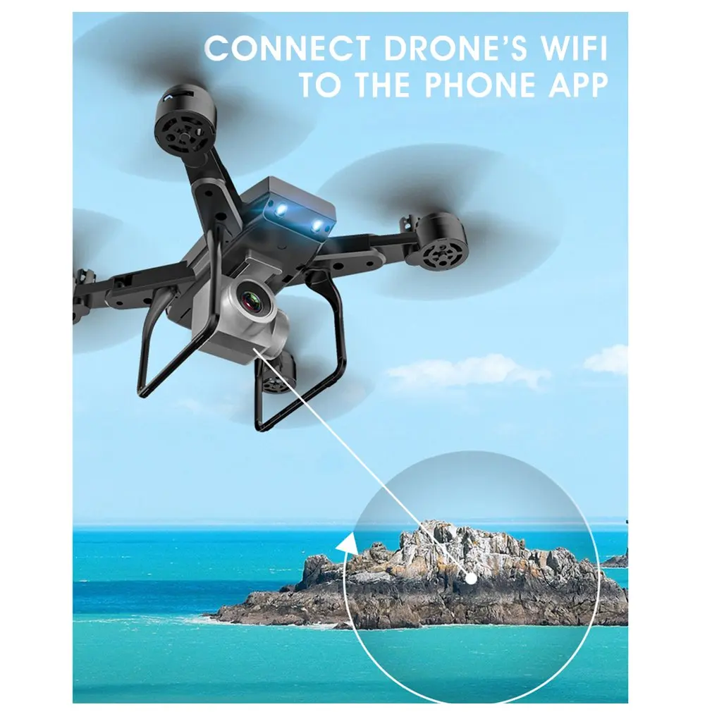 KY606D Профессиональный складной Радиоуправляемый Дрон 4K HD самолет Wifi камера Дрон VS KY601S долгое время полета Вертолет с 3 батареей Дрон