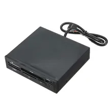 3.5 inchs All-in-one Card Reader Integrated Internal Flash Memory Card Reader+ USB 2.0 Hub For Floppy Disk Tray