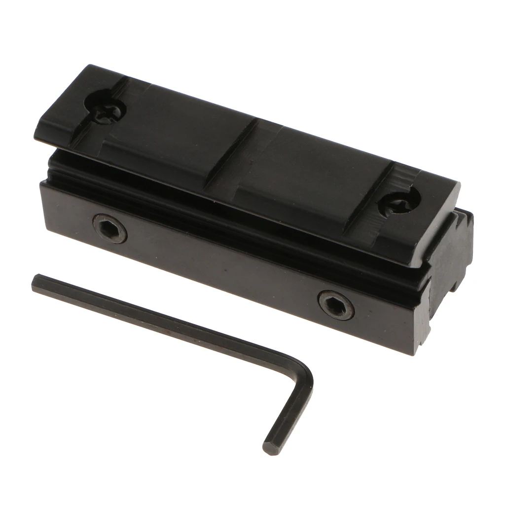 Rail Base 11mm Dovetail to 20mm Weaver Picatinny Mount Adapter - 0.43