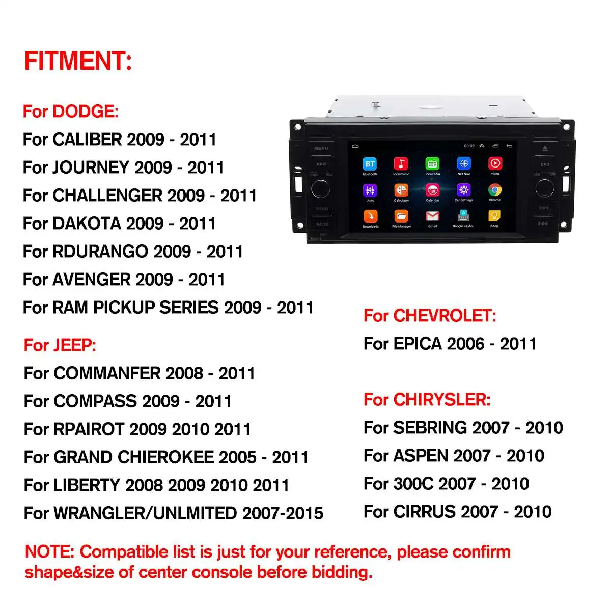Perfect 6.2" Touch Screen bluetooth wince 6.0 Car DVD Player GPS Stereo Radio with 8GB TF Card For Jeep Grand Cherokee/Chrysler/Dodge 2