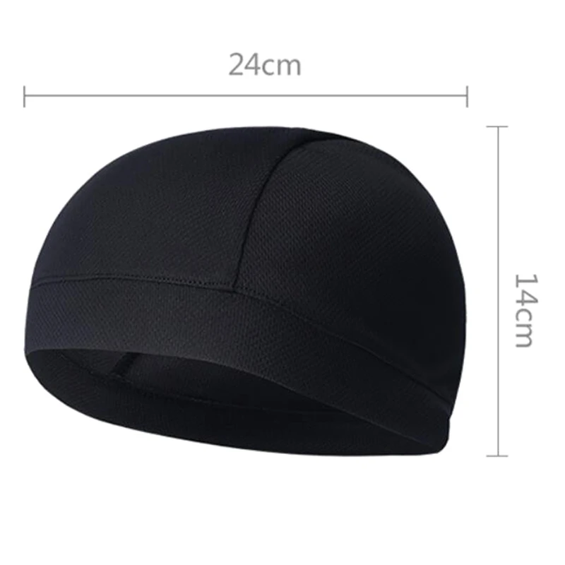Casquette de doublure de casque de vélo, respirante, cyclisme en plein air, séchage rapide, casquette de crâne de ski