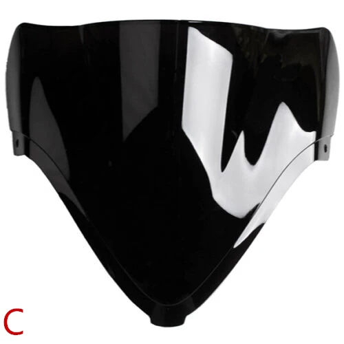 Мотоцикл двойной пузырь лобовое стекло ветровое стекло для SUZUKI Honda CBR600 F4I 2001-2008 Черный 6 стилей - Цвет: C