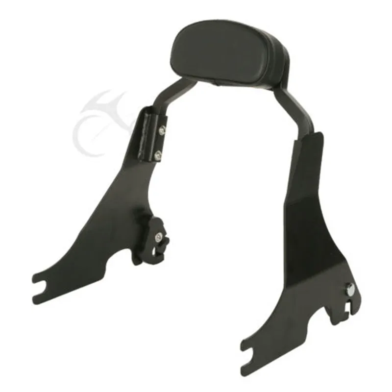 black Мотоцикл короткая пассажирская спинка Сисси Бар для Harley Sportster 2004- железо XL883 48 72 супер низкий черный/хром - Цвет: black