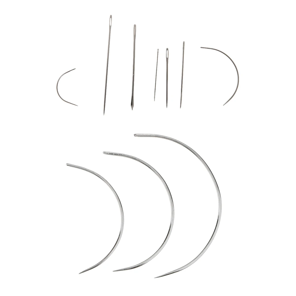 Set of 10 Repair Needles Set For Carpet Leather Canvas Curved Upholstery Sewing Tools Set of 10 Repair Needles Set For Carpet Leather Canvas Curved Upholstery Sewing Tools